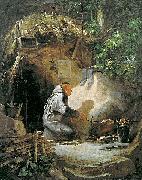 Carl Spitzweg Eremit Hehnchen bratend oil painting